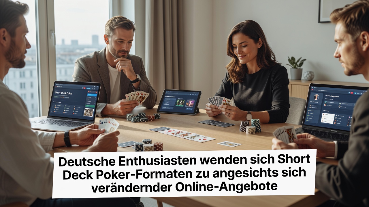 Deutsche Spieler an Short Deck Poker Tischen in einem modernen Casino Setting im Juni 2026