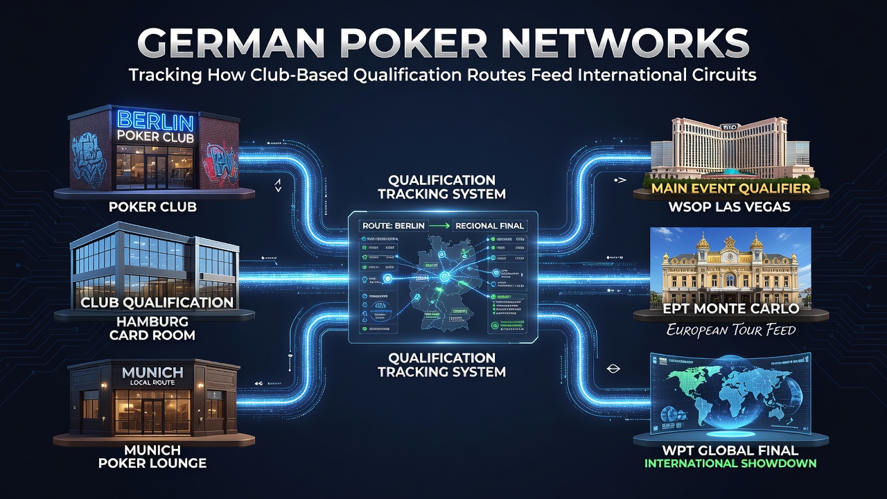 Deutsche Poker-Netzwerke mit Fokus auf clubbasierte Qualifikationswege zu internationalen Turnieren