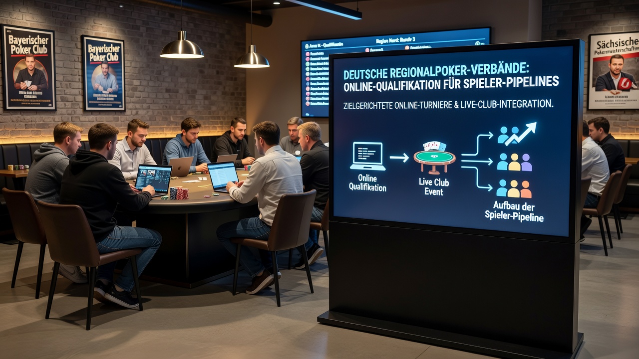 Online-Qualifikationen fördern den Übergang zu Live-Turnieren in deutschen Pokerclubs